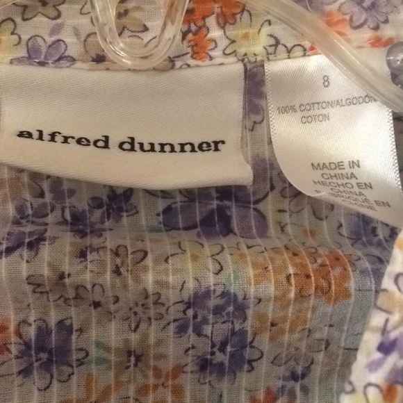 Alfred Dunner floral blouse - Picture 4 of 7